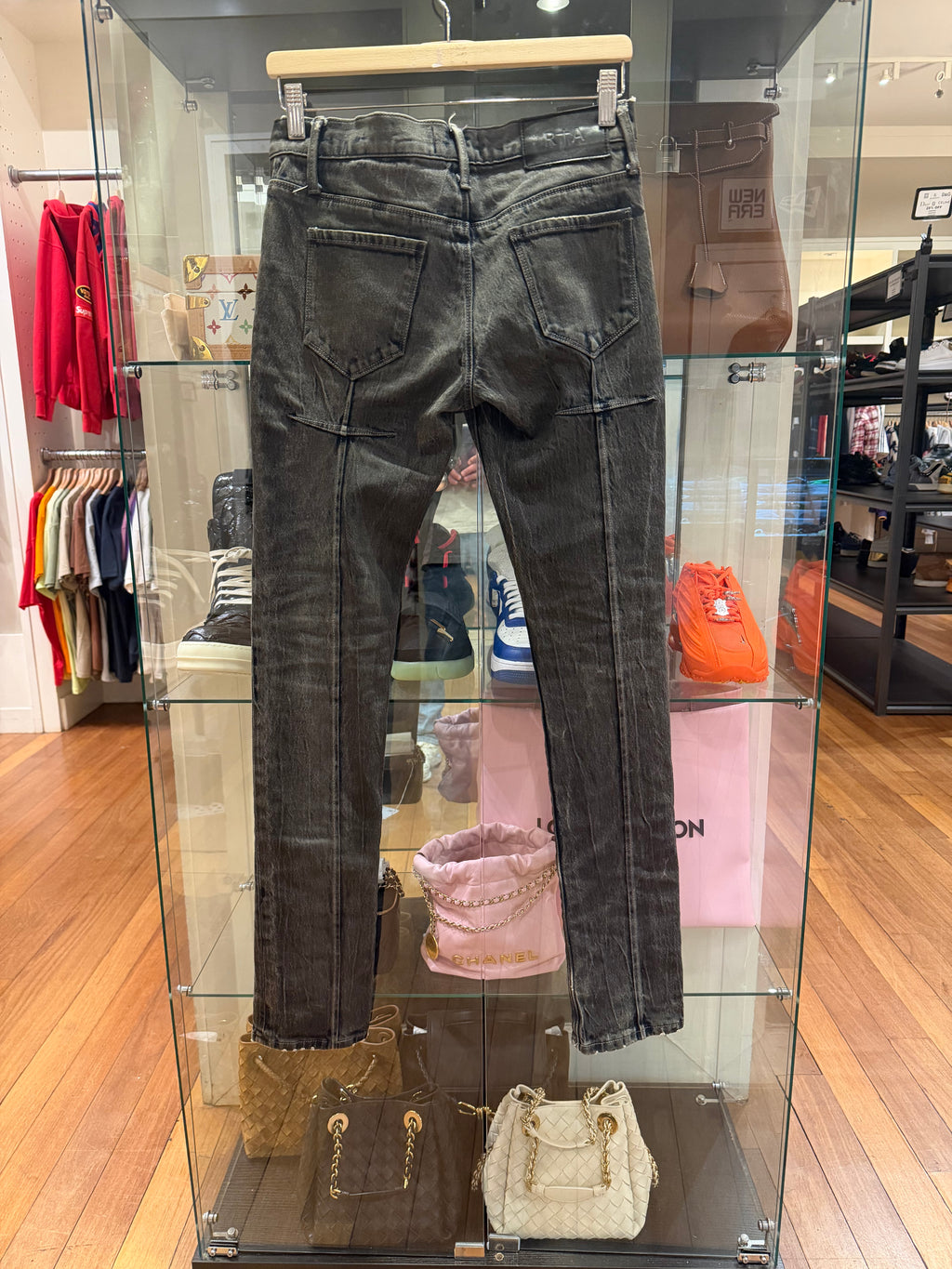 RtA Distressed Skinny Jeans - Grey