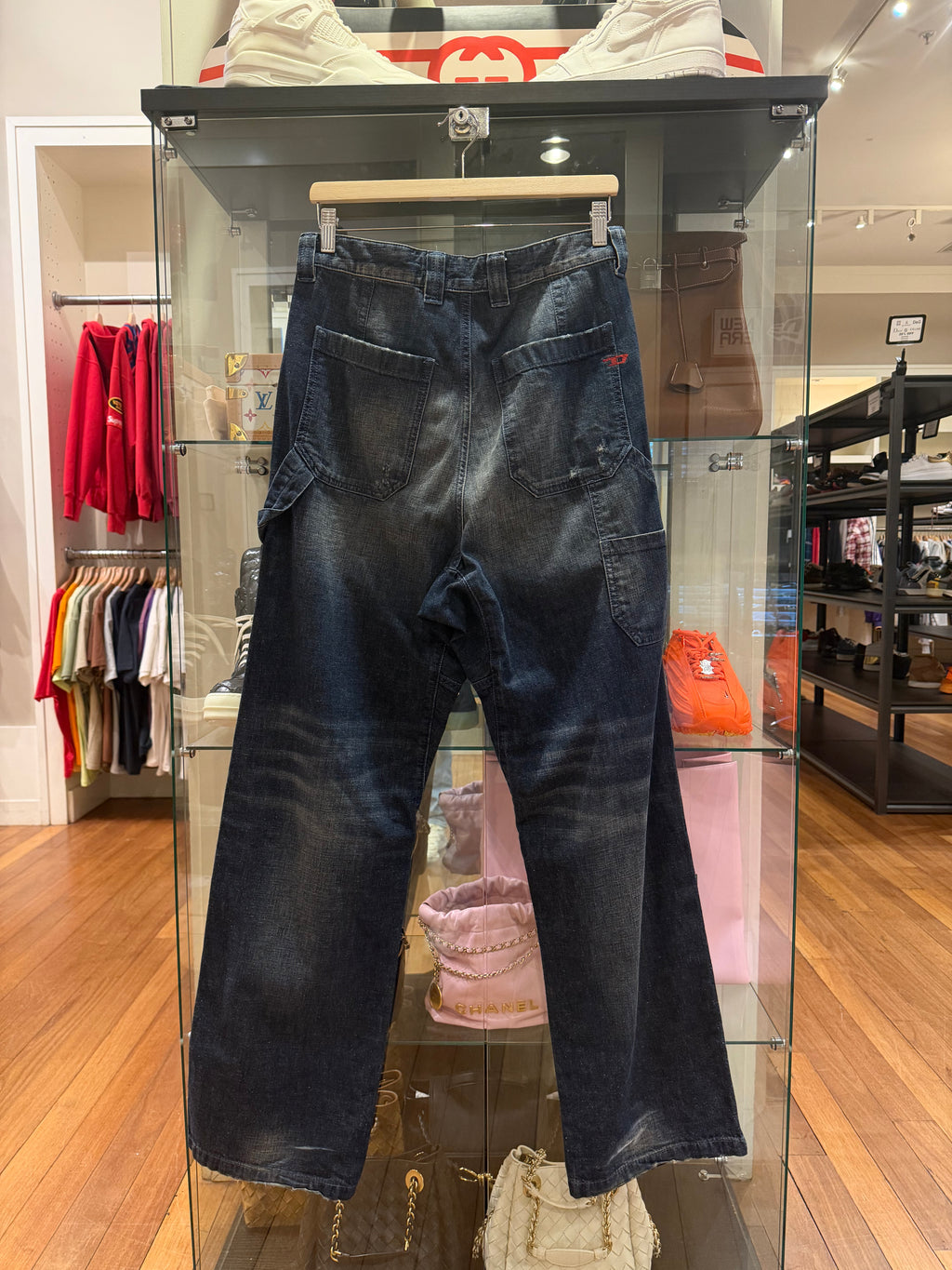 Diesel Faded Denim Carpenter Pants