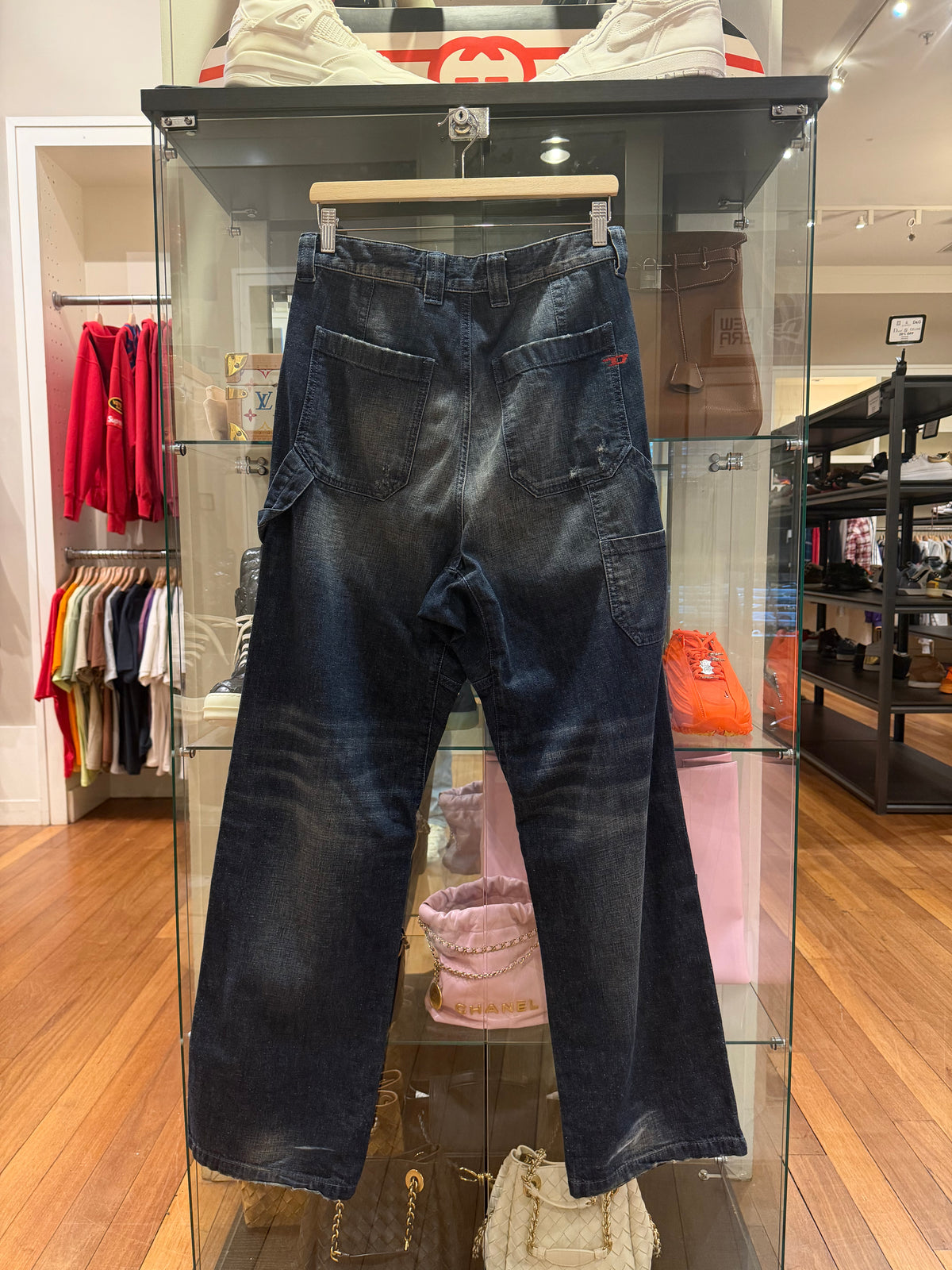 Diesel Faded Denim Carpenter Pants