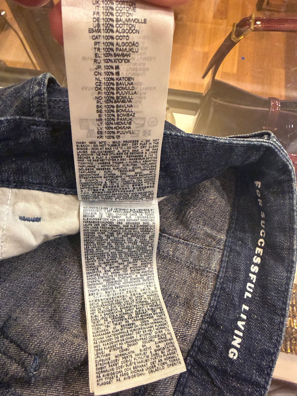 Diesel Faded Denim Carpenter Pants