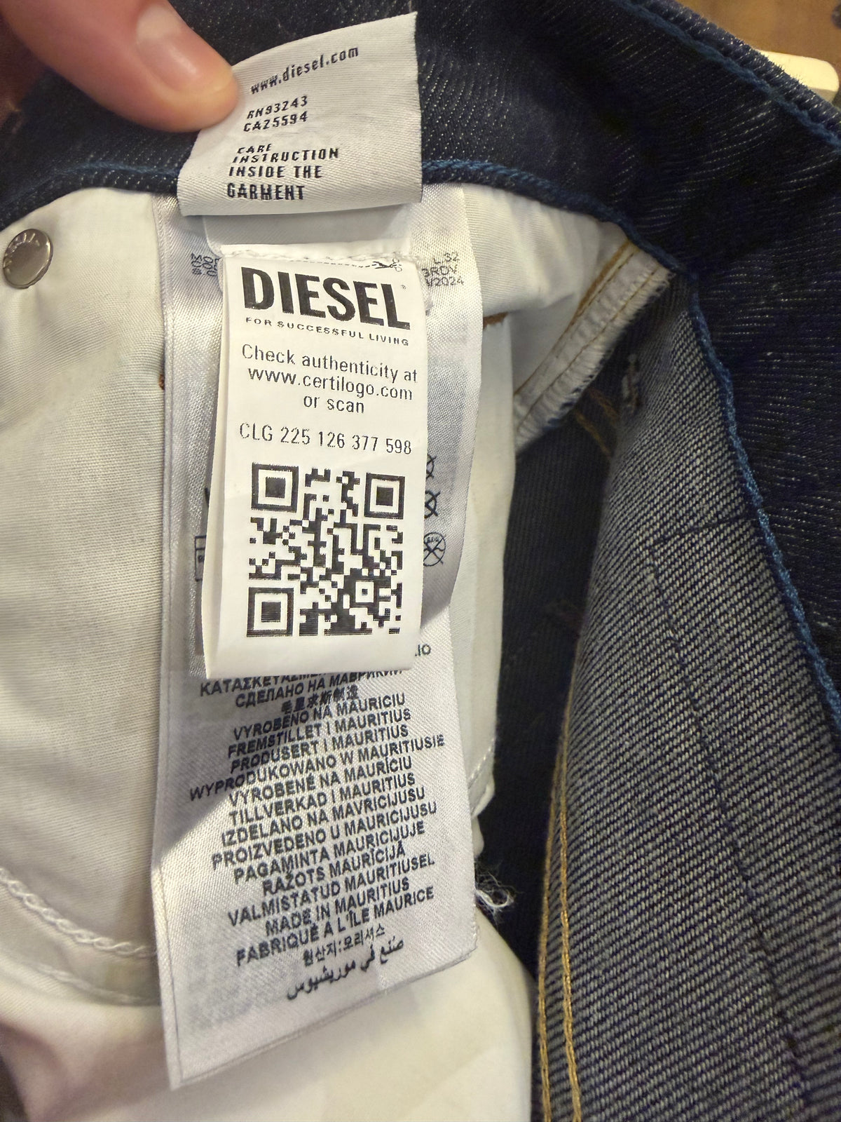 Diesel Baggy Denim Jeans - Indigo