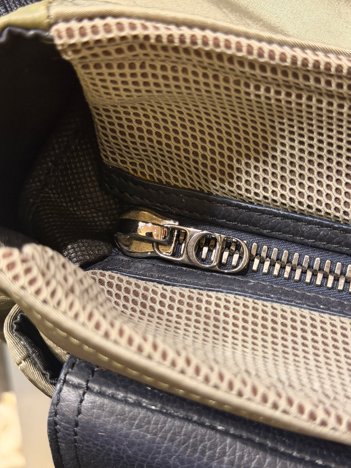 Dior x Sacai Saddle Soft Bag - Green/Black Hardware