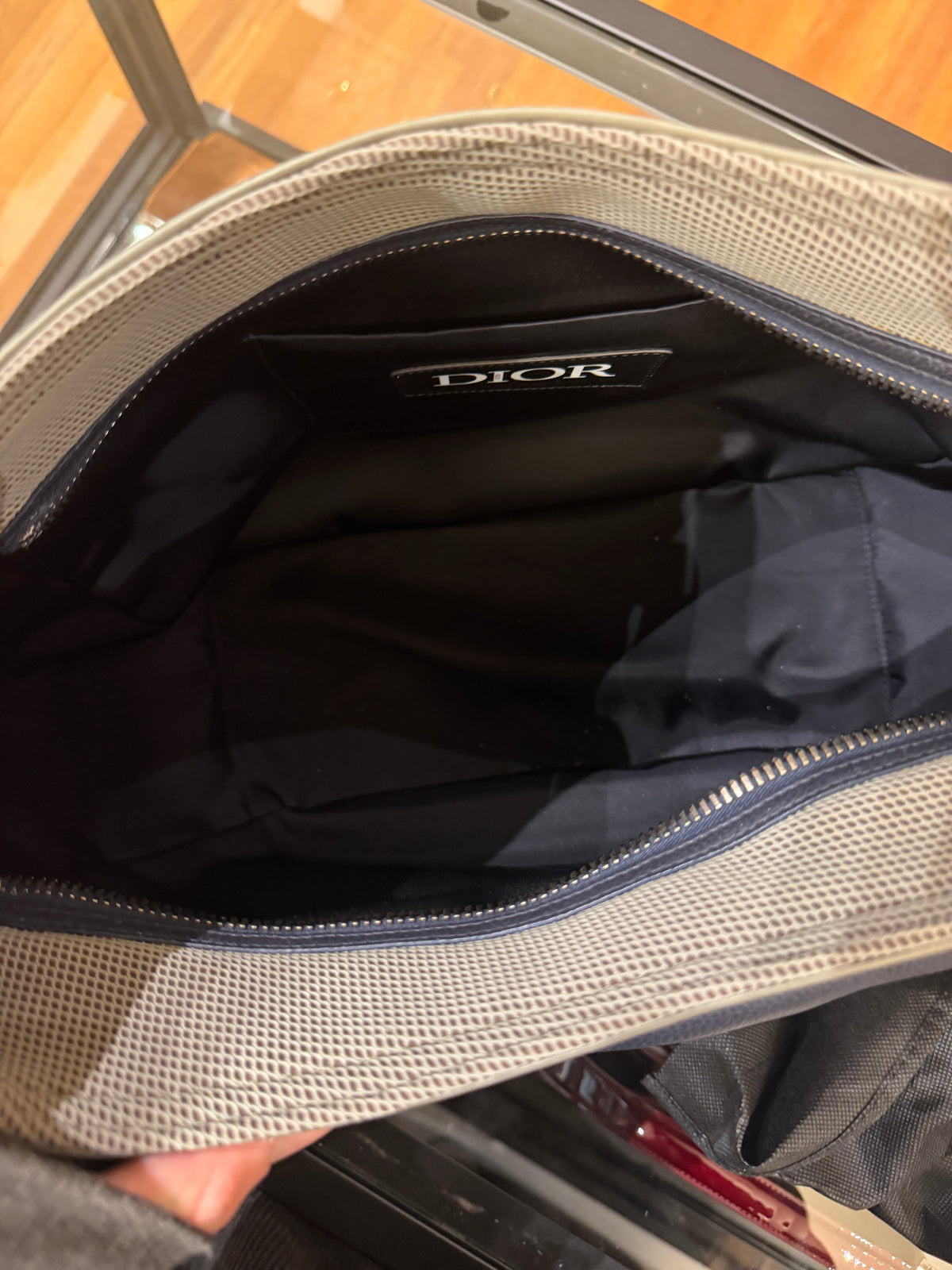 Dior x Sacai Saddle Soft Bag - Green/Black Hardware