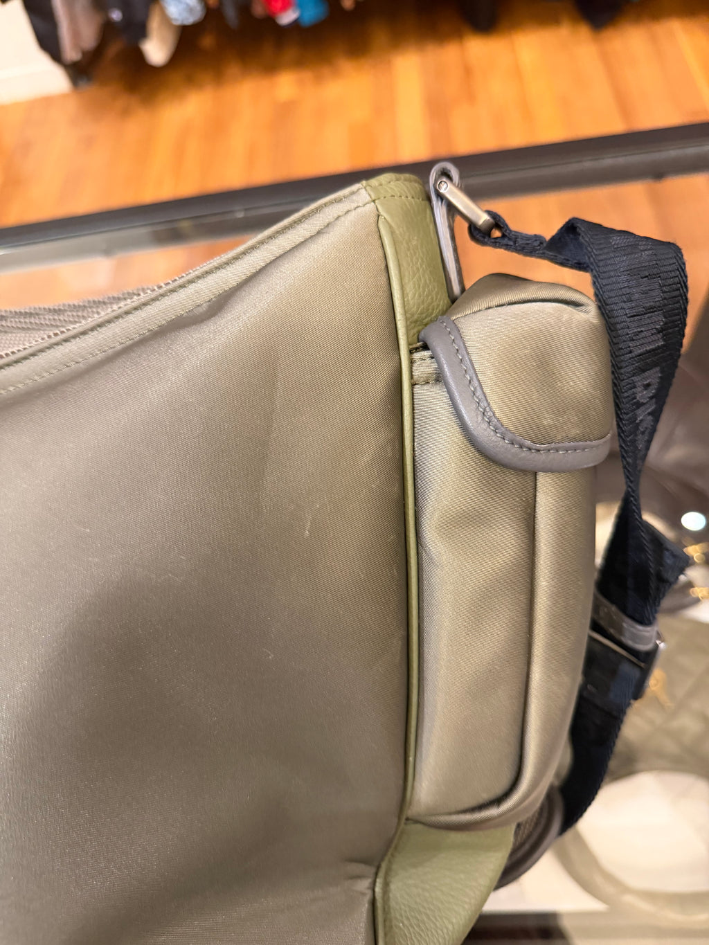 Dior x Sacai Saddle Soft Bag - Green/Black Hardware