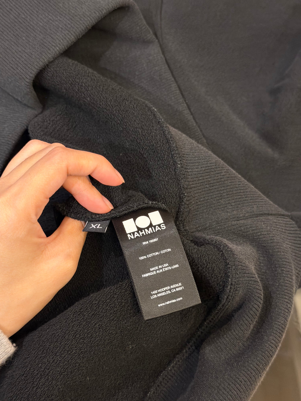 Nahmias 'No Gym Allowed in Drugs' Hoodie - Washed Black