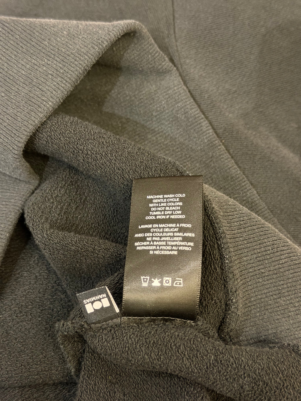 Nahmias 'No Gym Allowed in Drugs' Hoodie - Washed Black