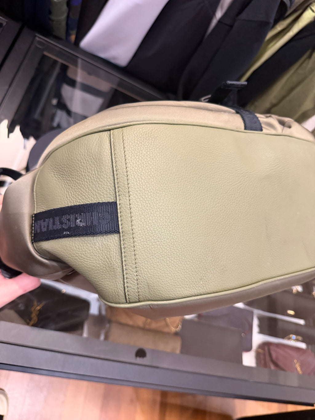 Dior x Sacai Saddle Soft Bag - Green/Black Hardware