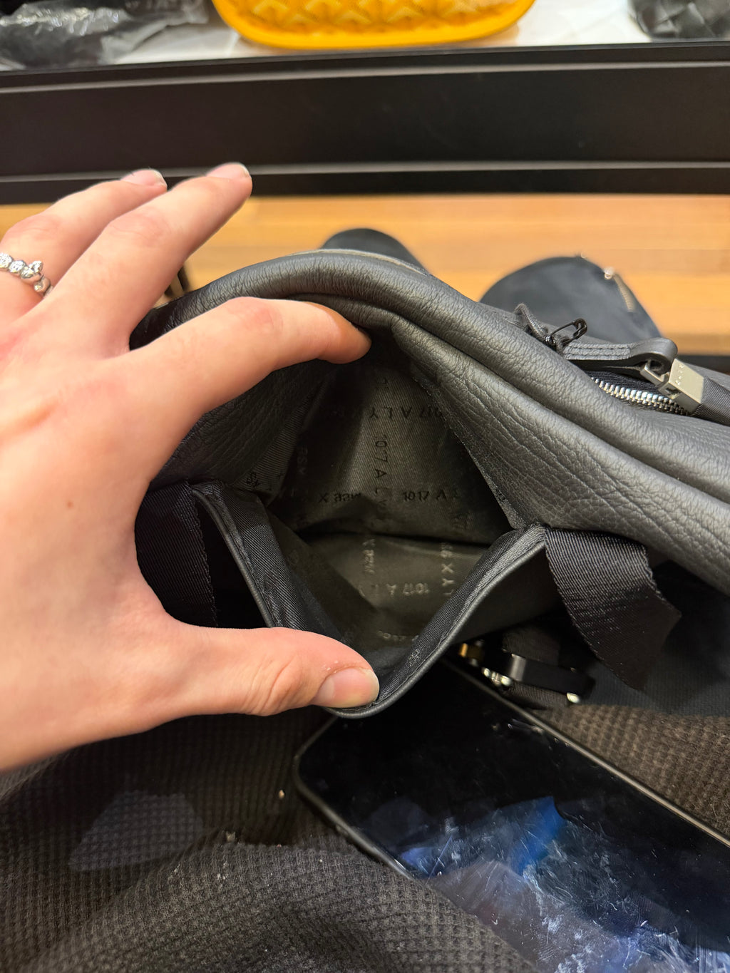 1017 Alyx 9SM Leather Crossbody Handwarmer