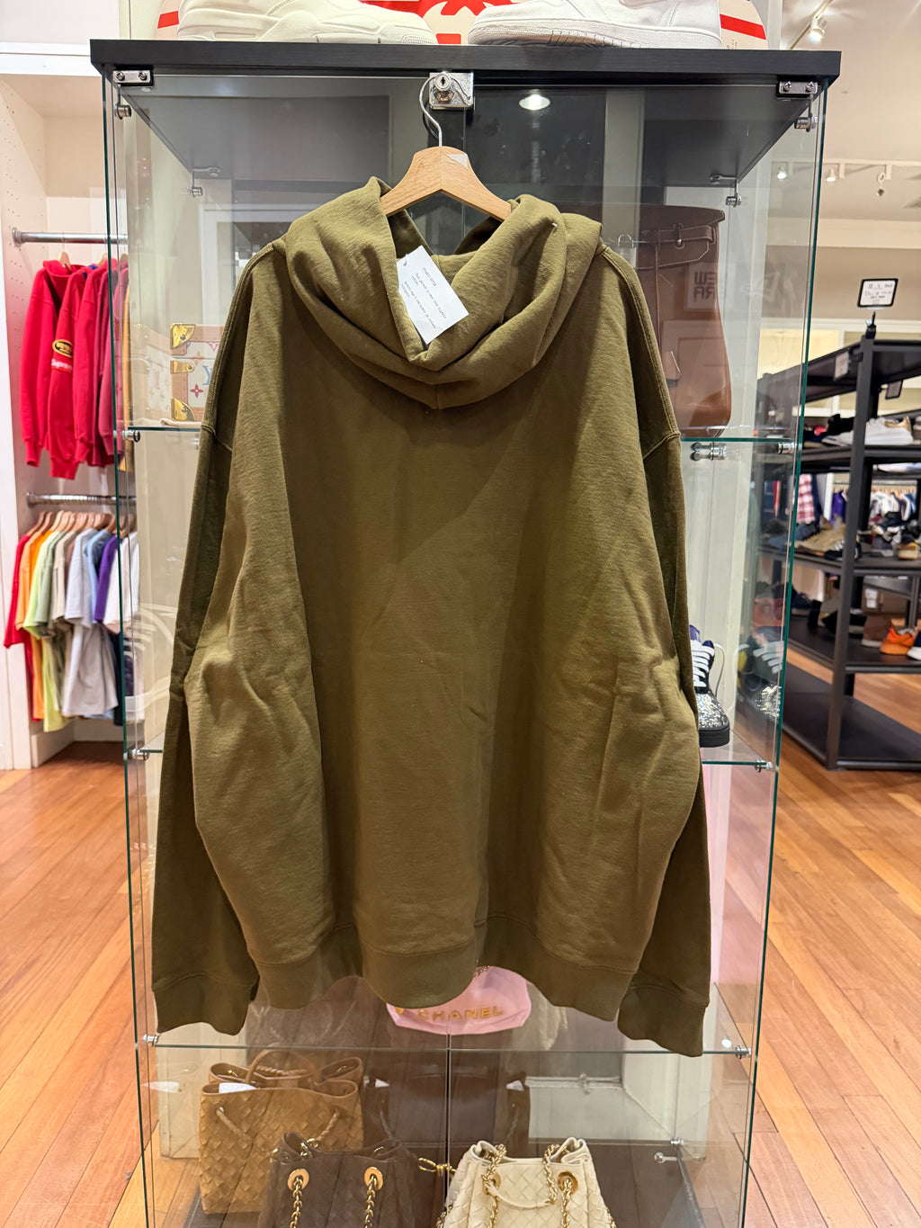 Maison Margiela Mushroom Embroidered Hoodie - Olive