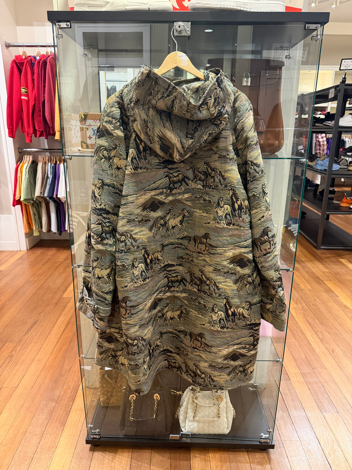 Celine by Hedi Slimane ‘Horses’ Tapestry Down Jacket