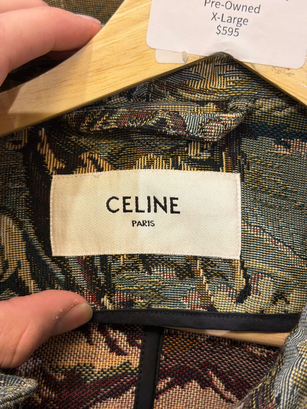 Celine by Hedi Slimane ‘Horses’ Tapestry Down Jacket