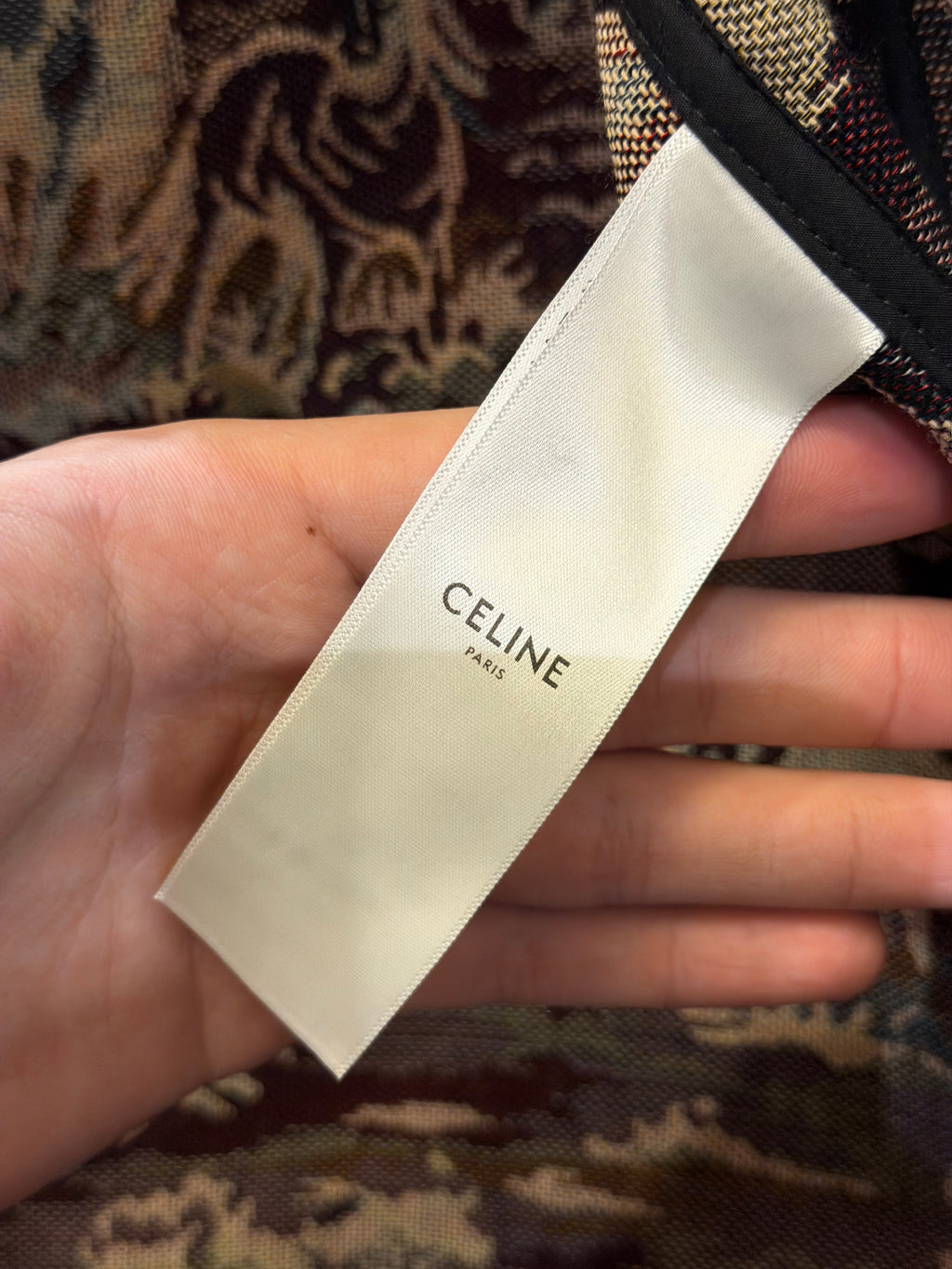 Celine by Hedi Slimane ‘Horses’ Tapestry Down Jacket