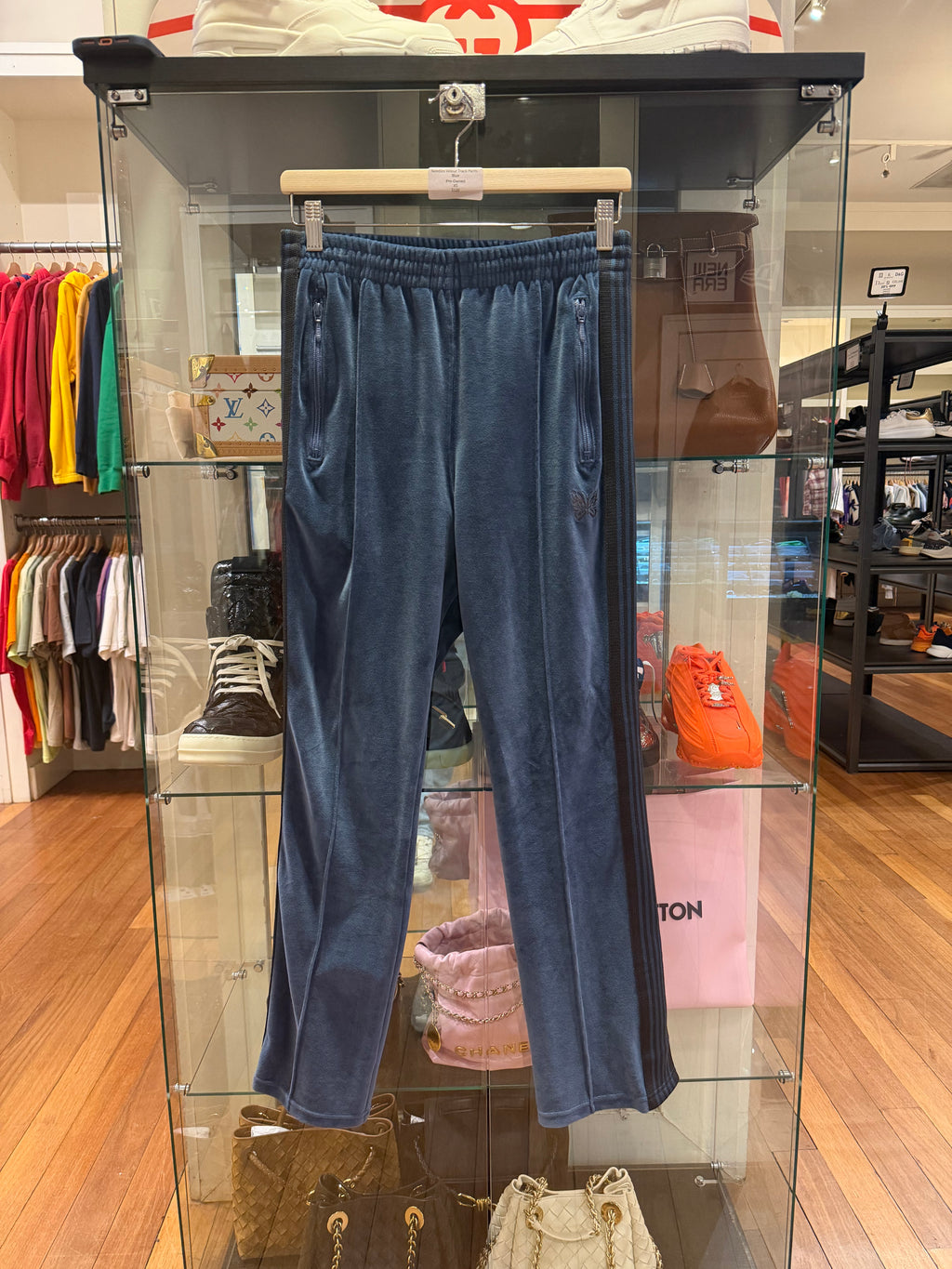 Needles Velour Track Pants - Blue