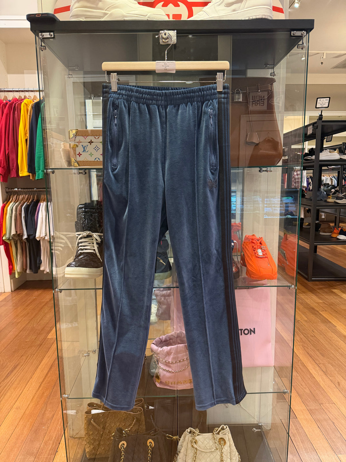 Needles Velour Track Pants - Blue