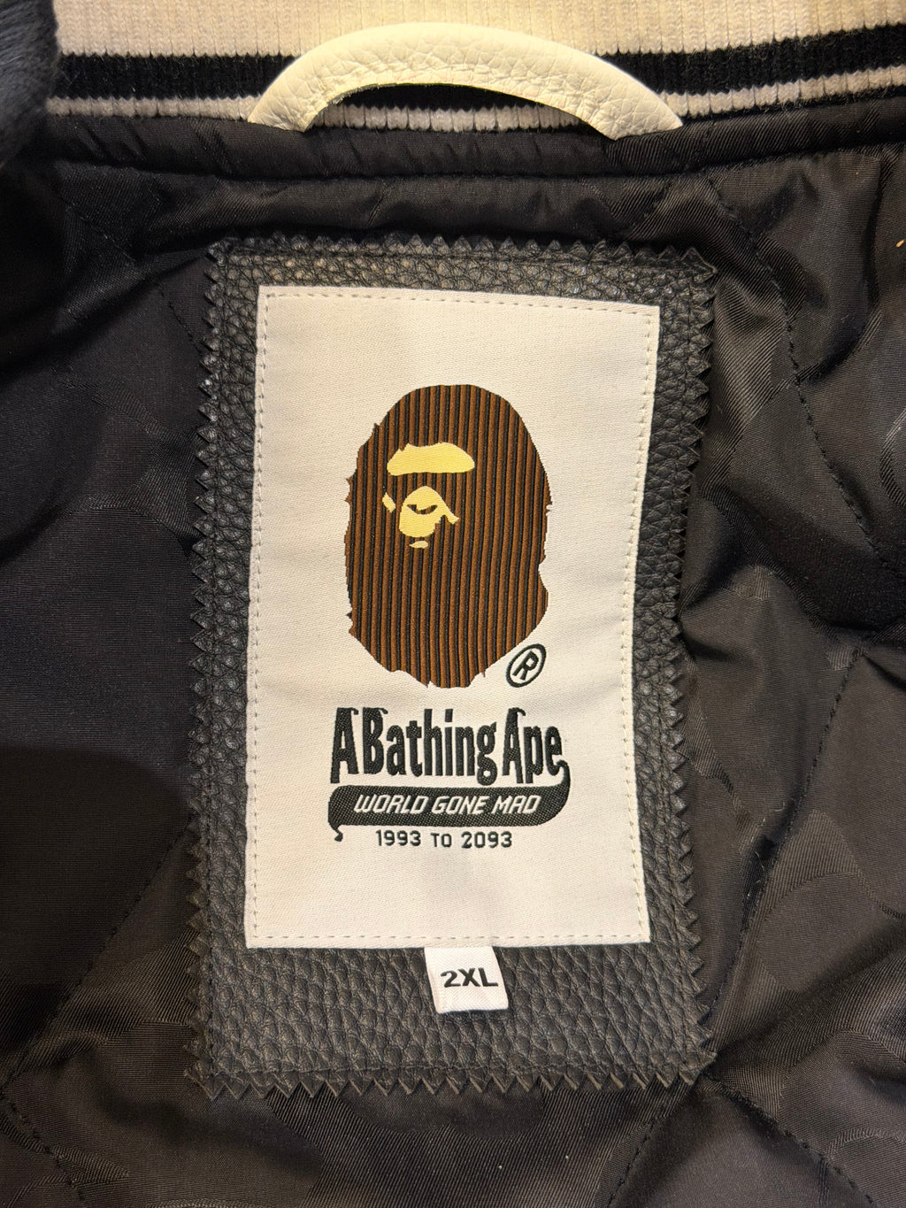 A Bathing Ape Embroidered Varsity Jacket