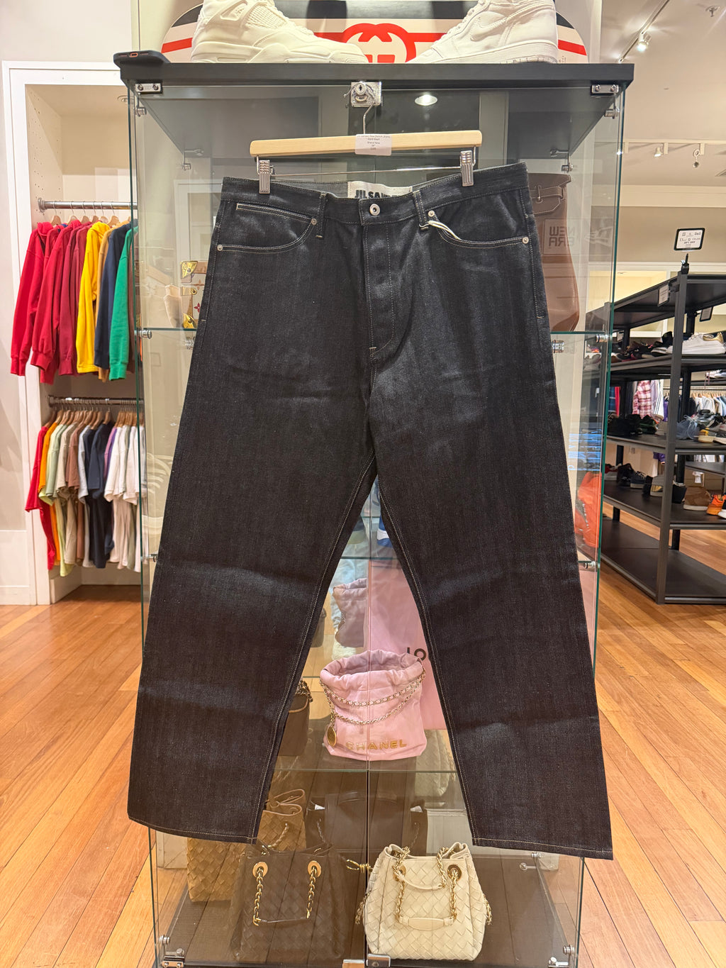Jill Sander Raw Denim Jeans - Dark Wash
