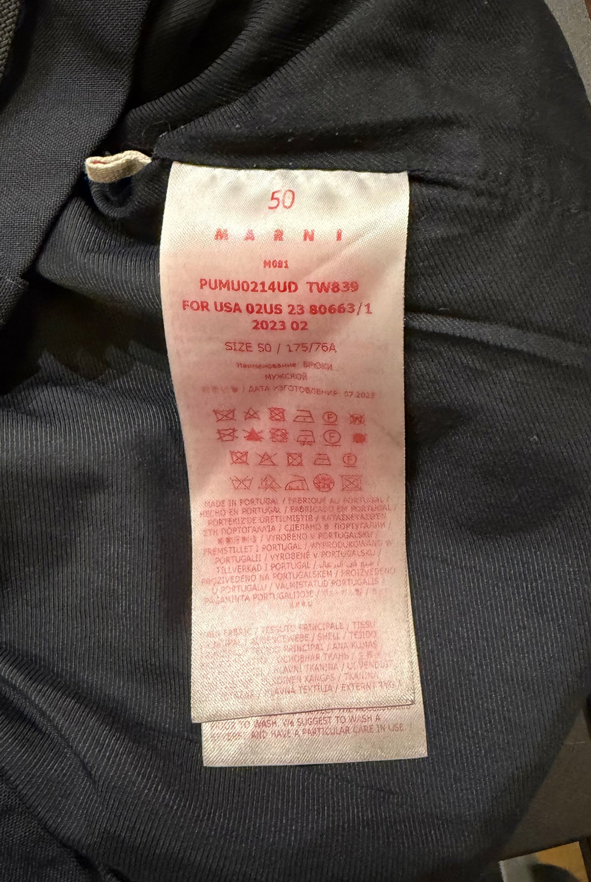 Marni Dress Trousers - Navy