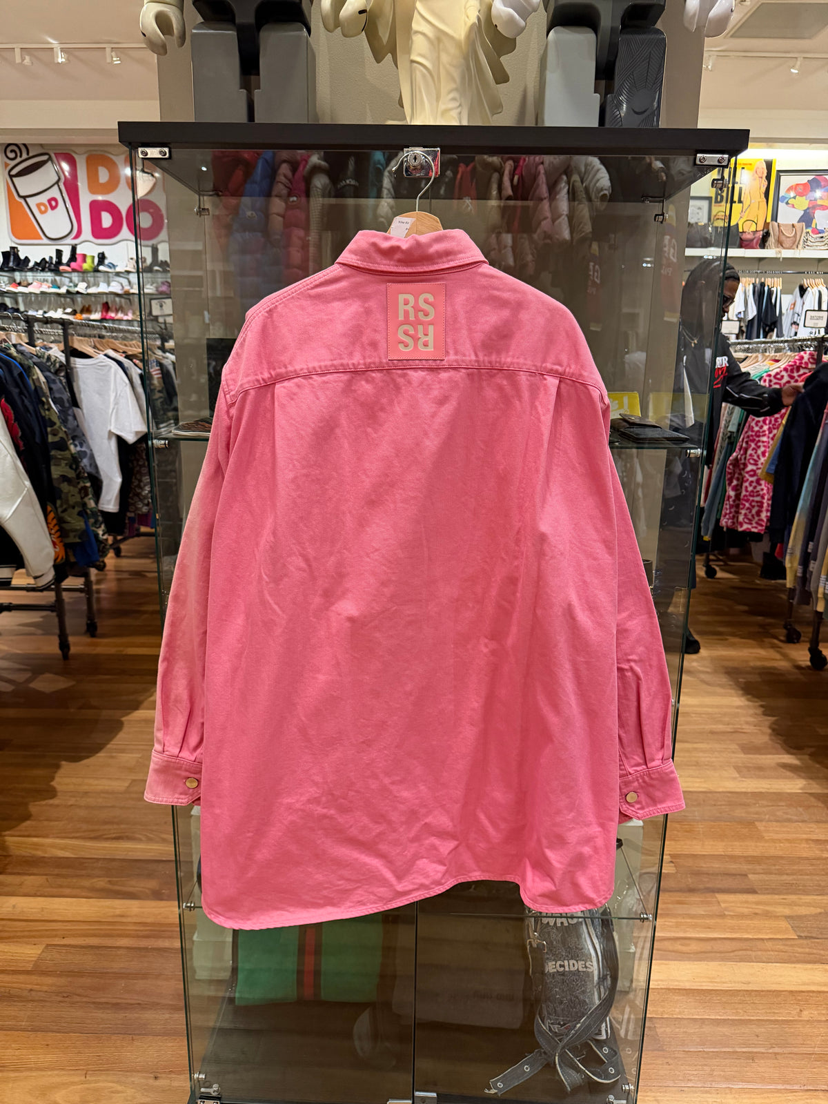 Raf Simons AW21 Big Fit Denim Shirt - Pink