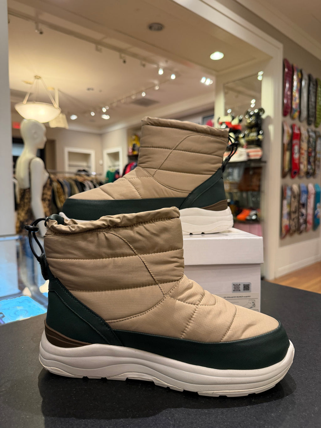 Hidden N.Y. x Suicoke BOWER- Evan Winter Boots - Beige Hidden N.Y.