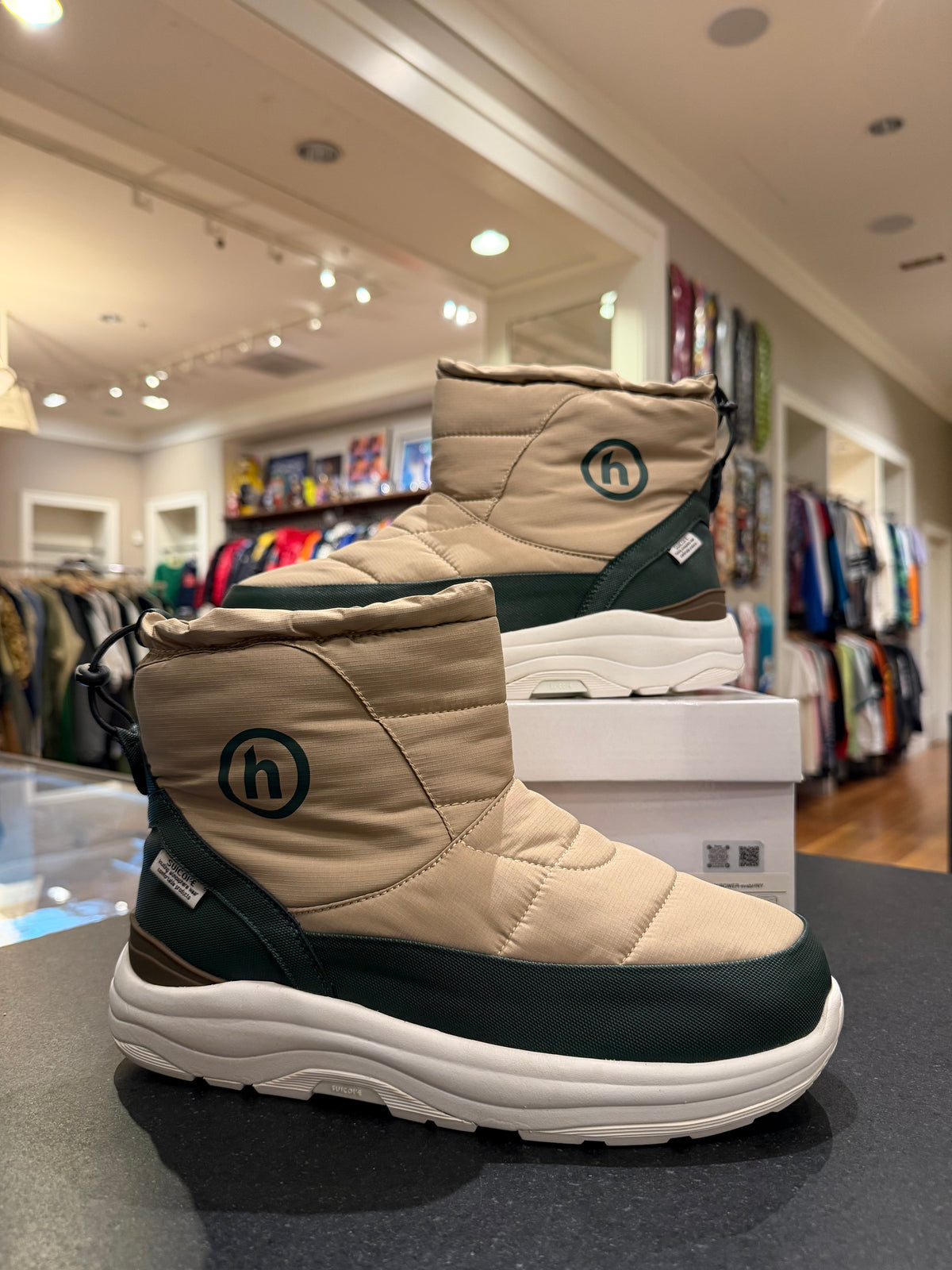 Hidden N.Y. x Suicoke BOWER- Evan Winter Boots - Beige Hidden N.Y.