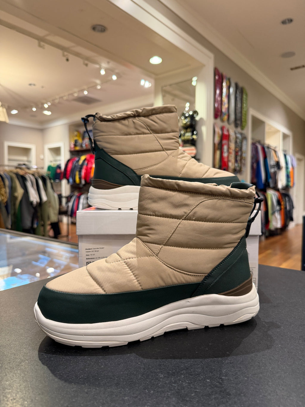 Hidden N.Y. x Suicoke BOWER- Evan Winter Boots - Beige Hidden N.Y.