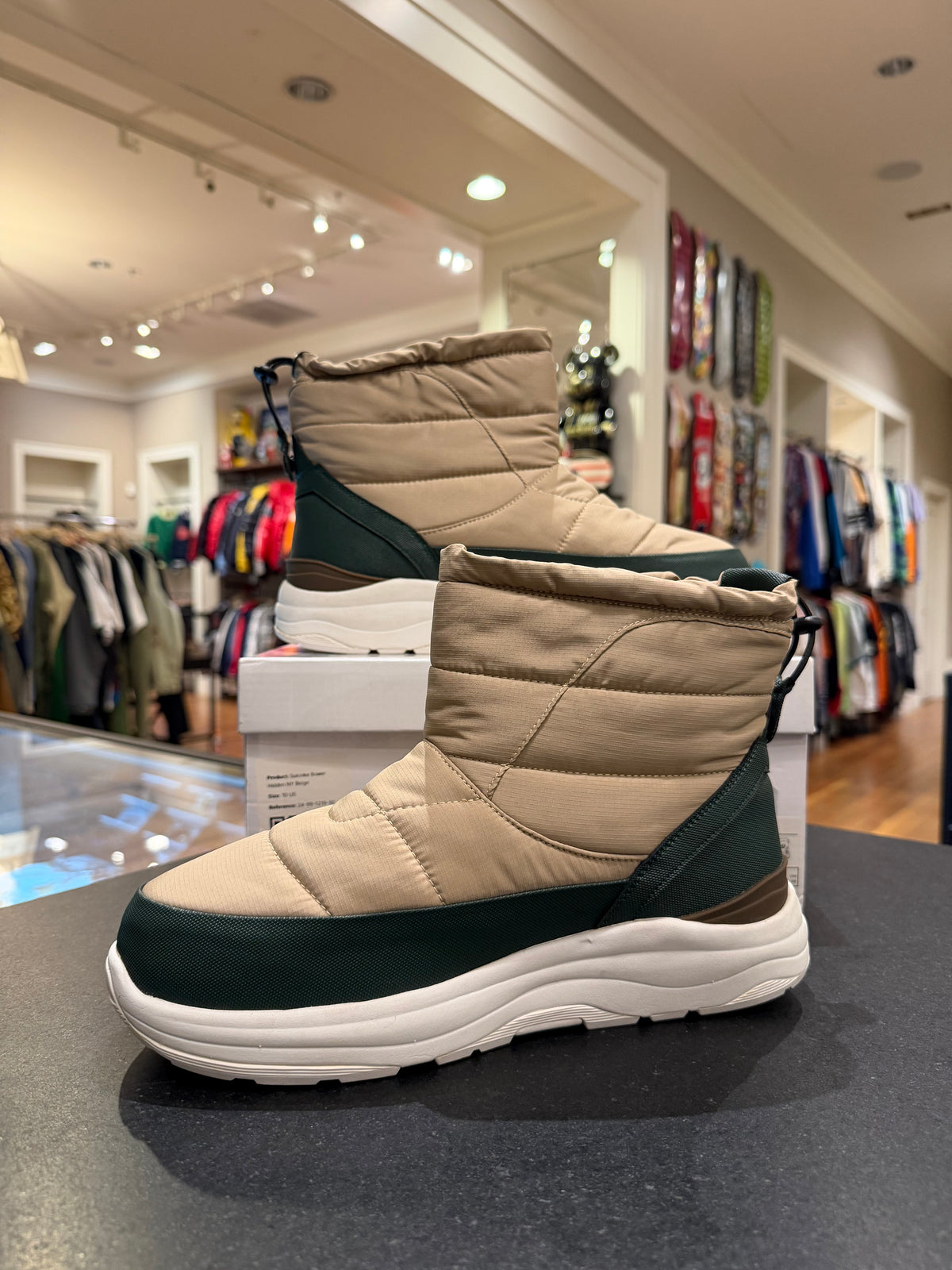 Hidden N.Y. x Suicoke BOWER- Evan Winter Boots - Beige Hidden N.Y.