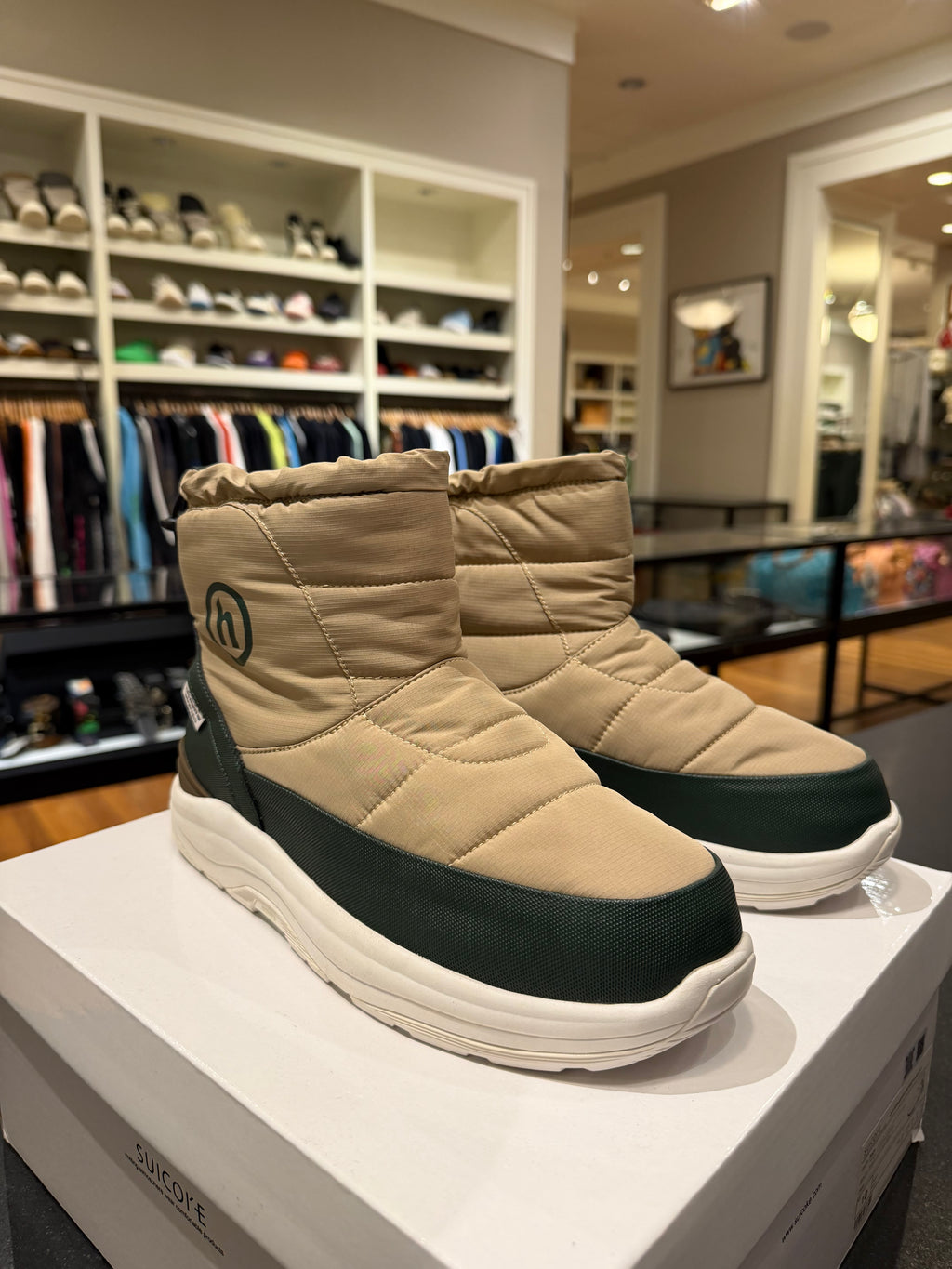Hidden N.Y. x Suicoke BOWER- Evan Winter Boots - Beige Hidden N.Y.