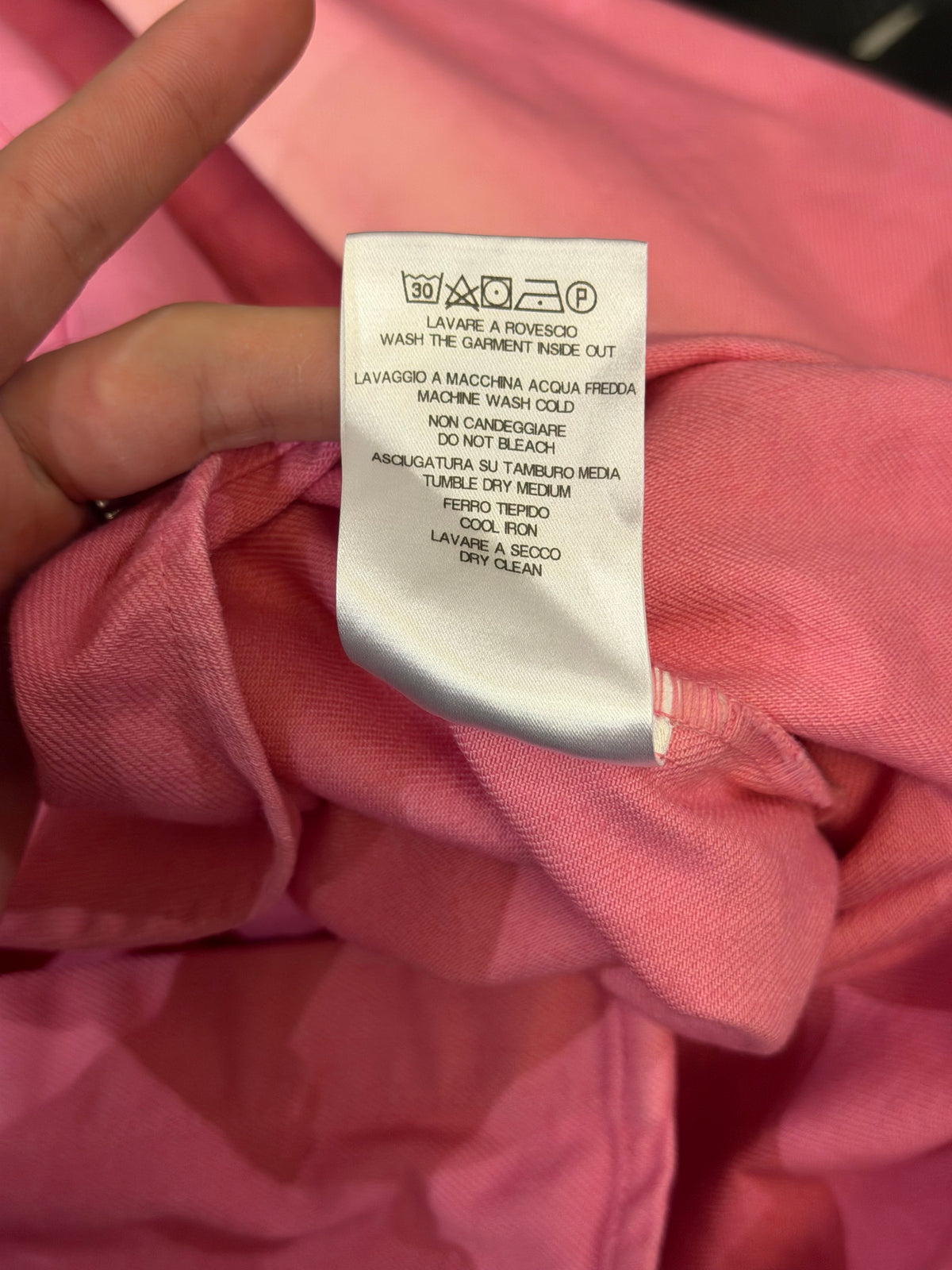 Raf Simons AW21 Big Fit Denim Shirt - Pink