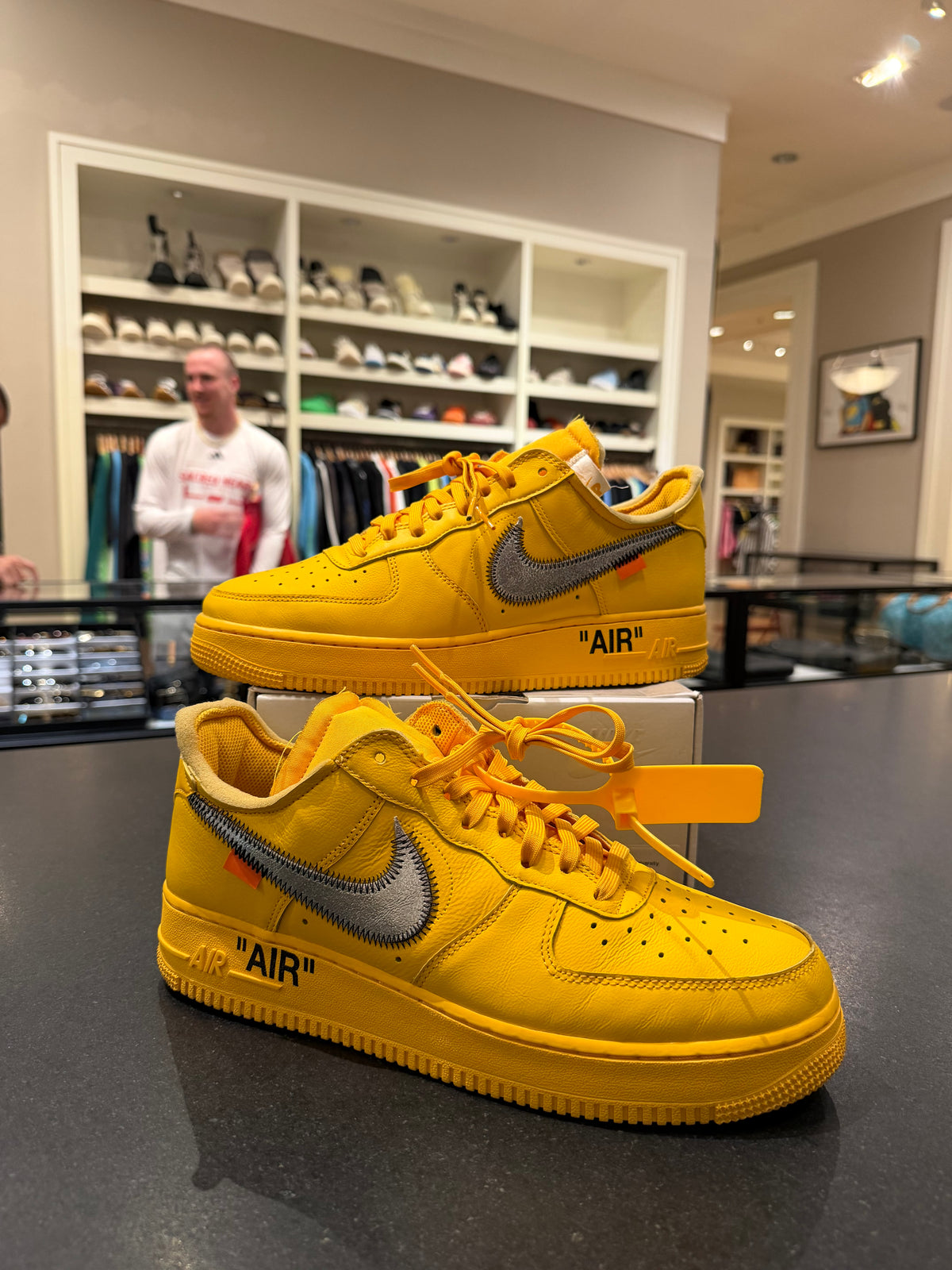Off-White x Nike Air Force 1 Low “Lemonade/ ICA University Gold”