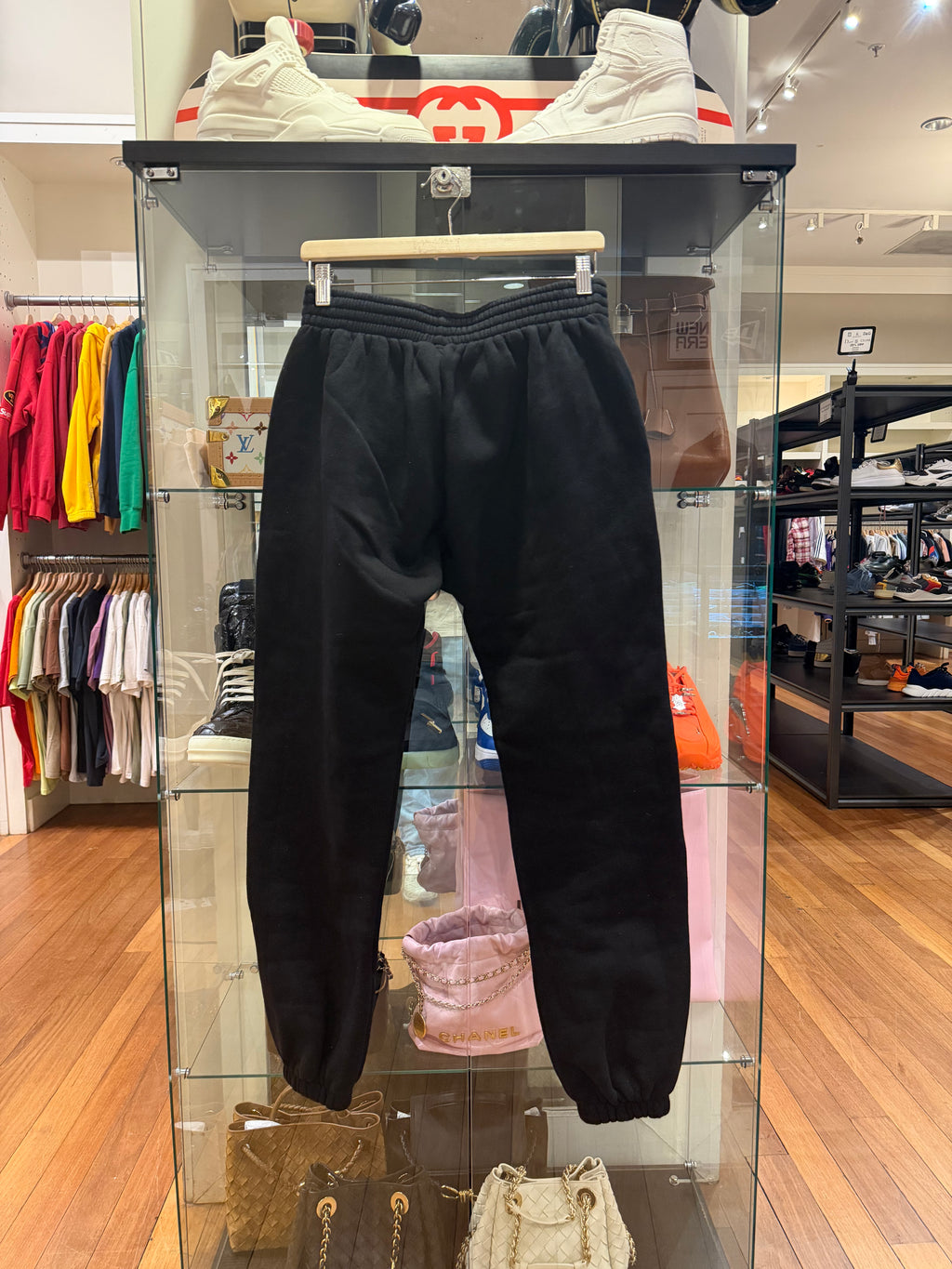 Raspberry Hills Puff Print Sweatpants - Black