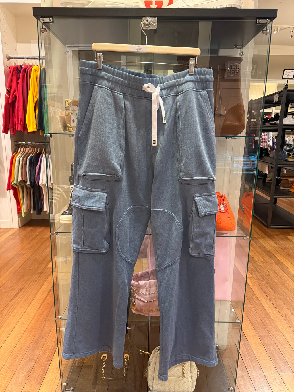 Nahmias Cargo Sweatpants - Blue