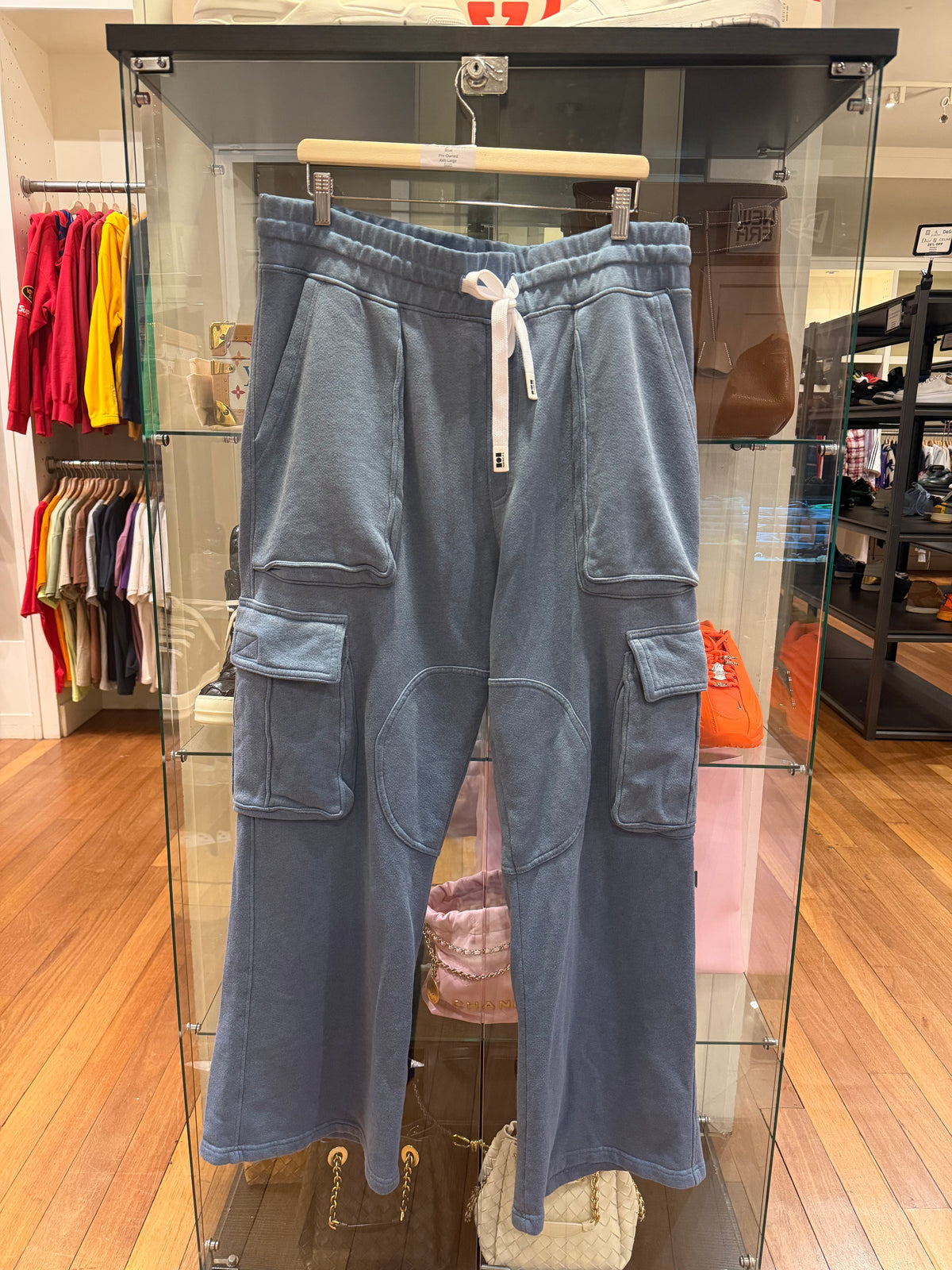 Nahmias Cargo Sweatpants - Blue