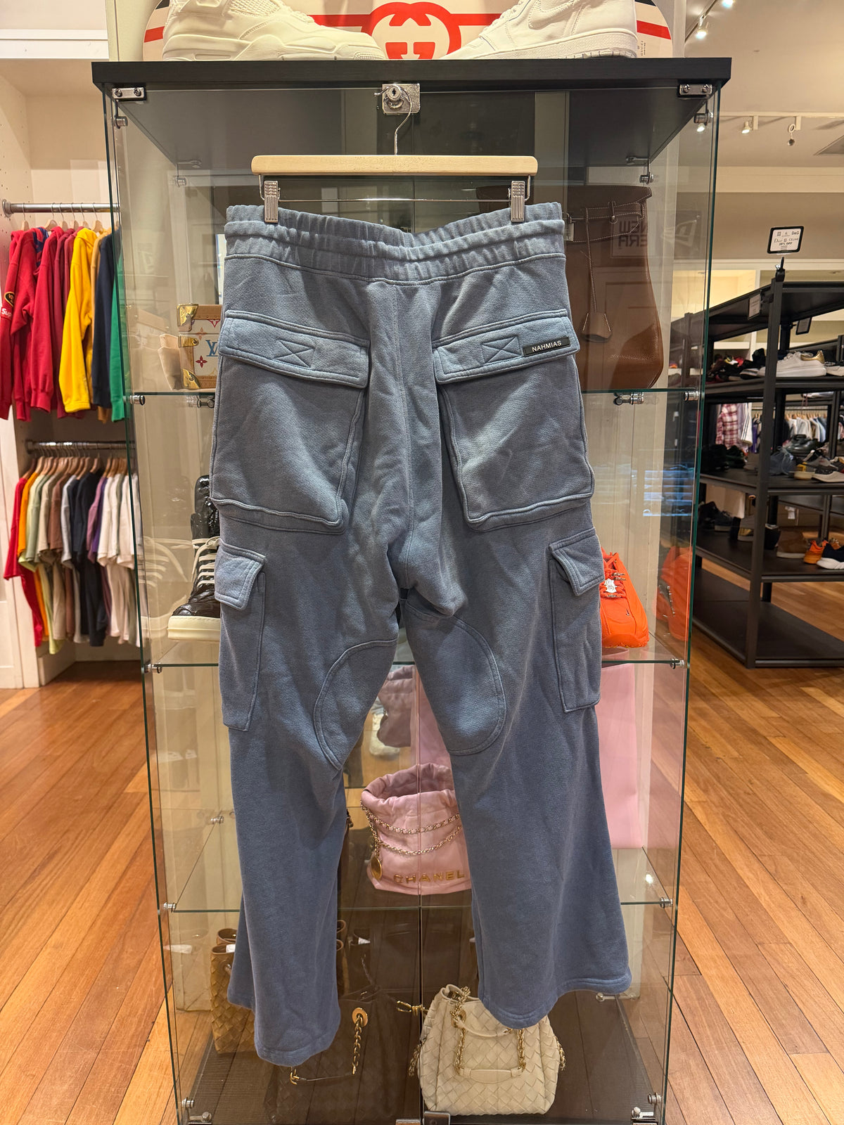 Nahmias Cargo Sweatpants - Blue