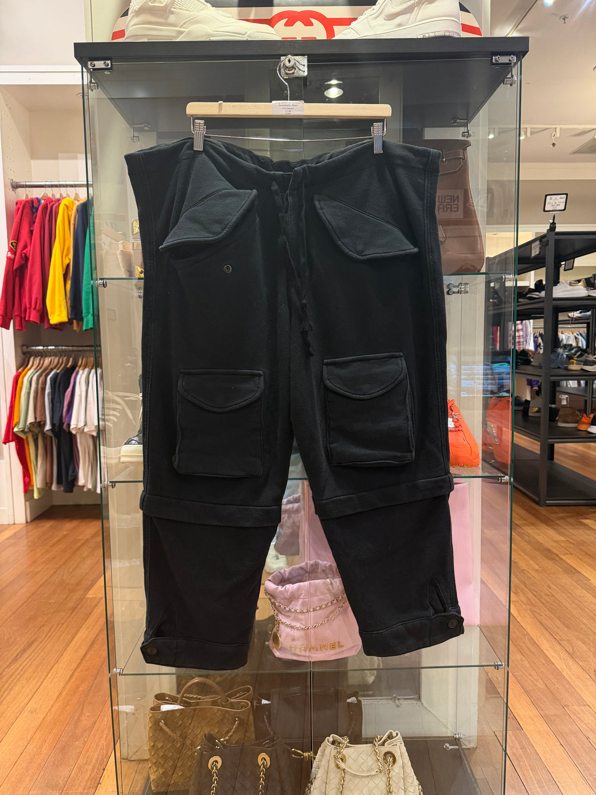 Greg Lauren Utility Cargo Sweatpants - Black