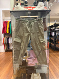 Greg Lauren Canvas Tapered Cargo Pants - Green