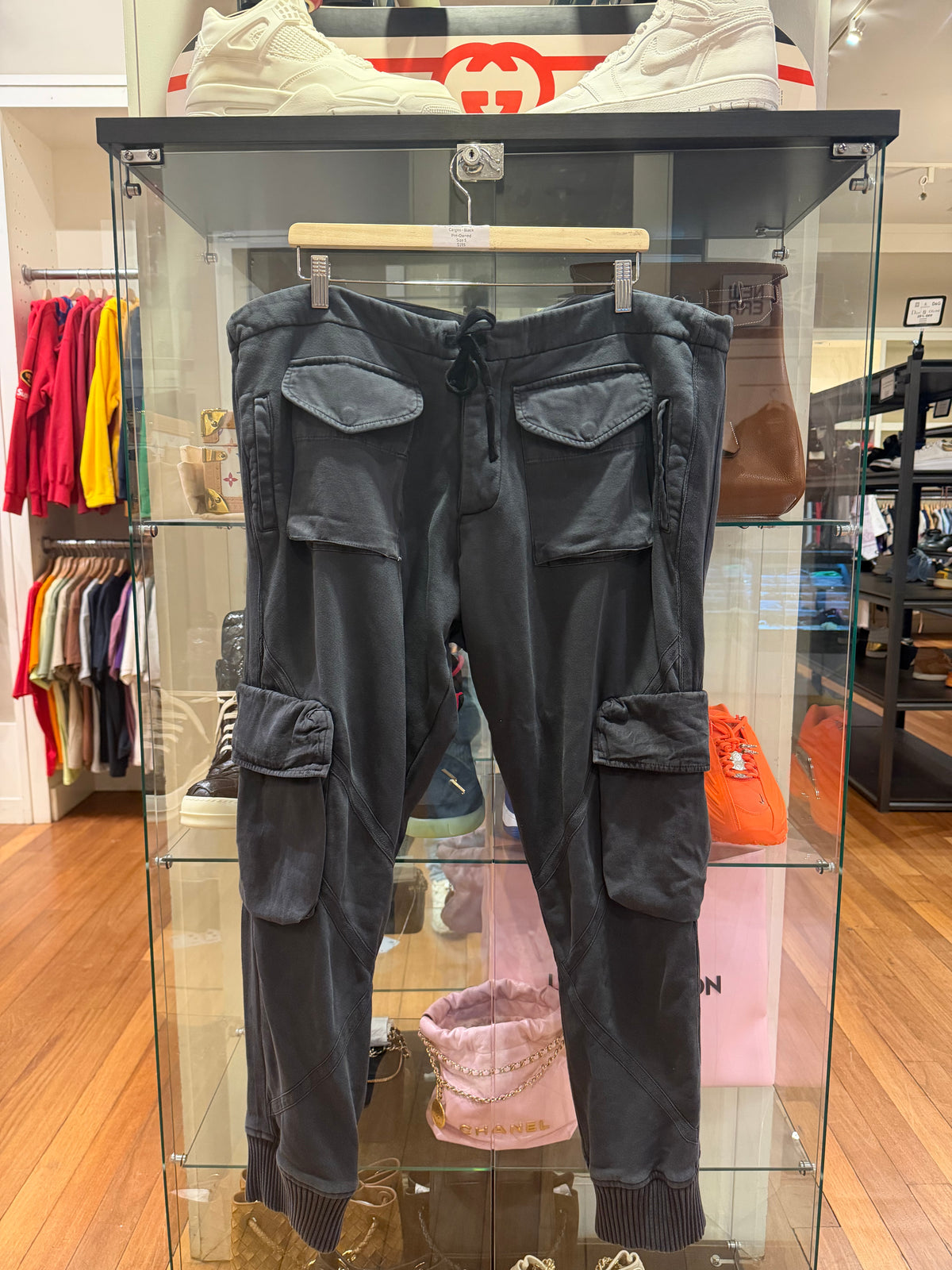 Greg Lauren 'Utility Sweat' Cargos - Black