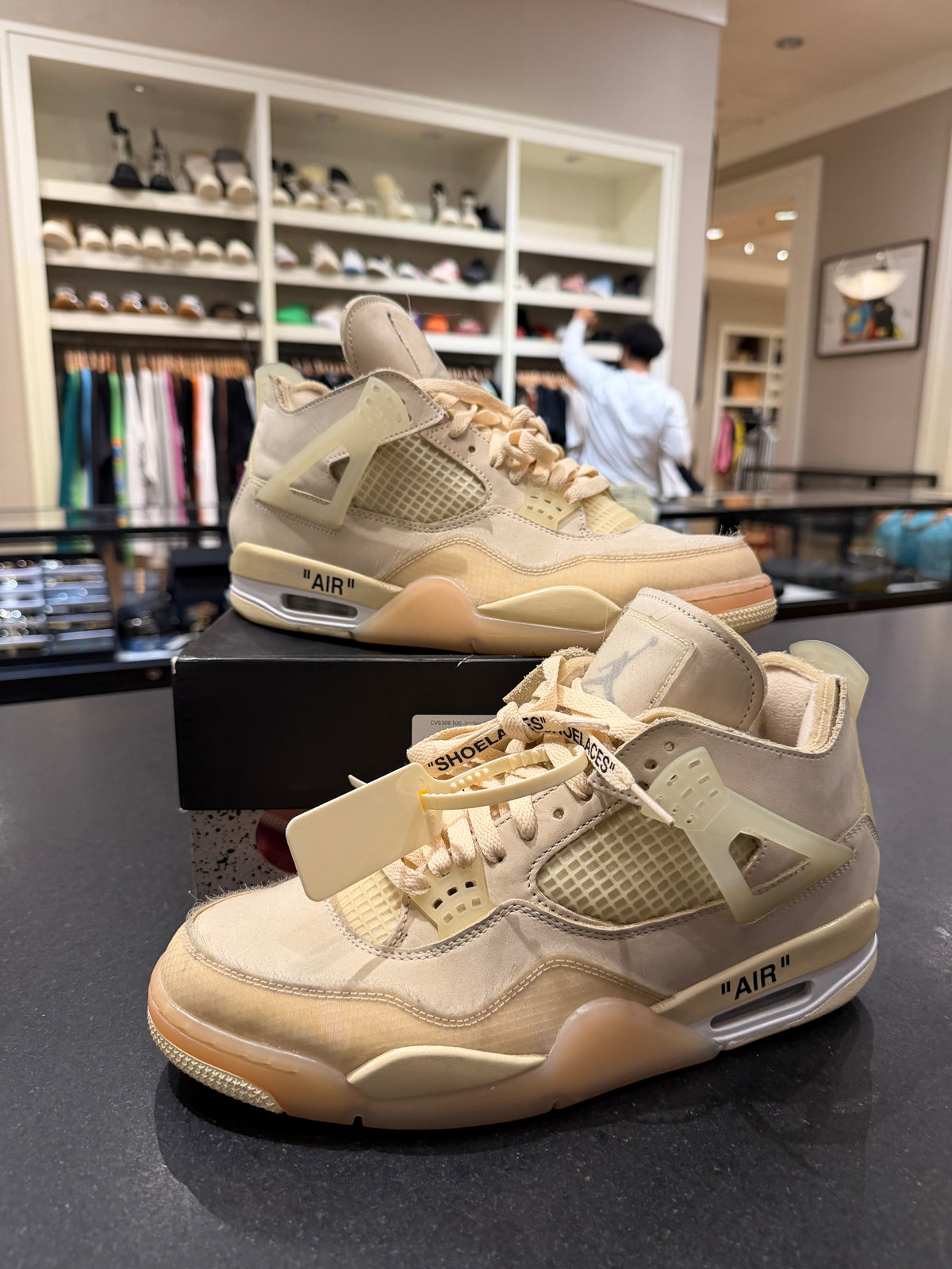 Off-White x Jordan 4 Retro SP “Sail” (WMN)
