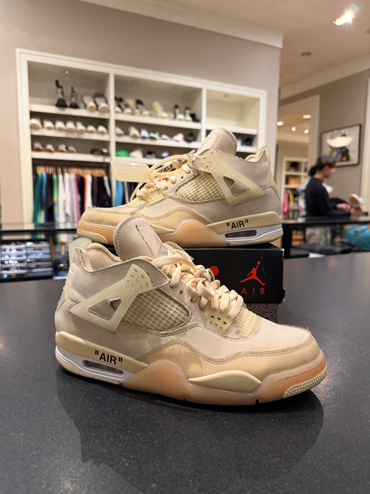 Off-White x Jordan 4 Retro SP “Sail” (WMN)