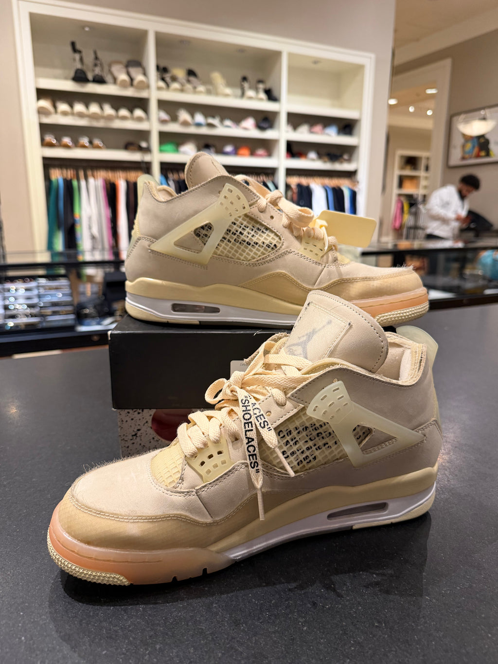 Off-White x Jordan 4 Retro SP “Sail” (WMN)