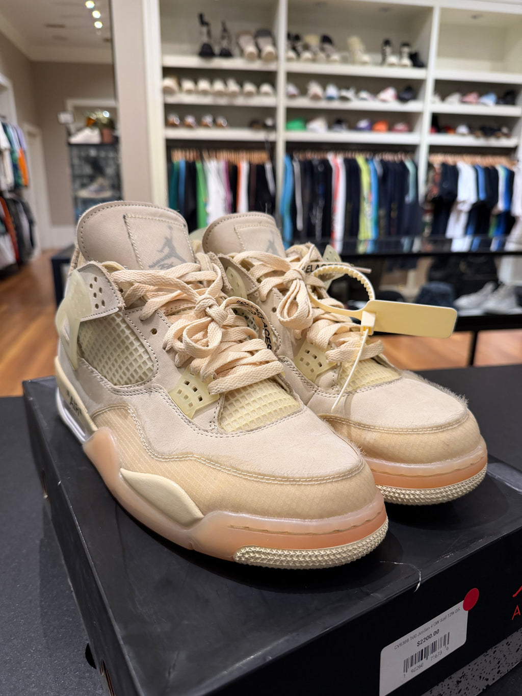 Off-White x Jordan 4 Retro SP “Sail” (WMN)