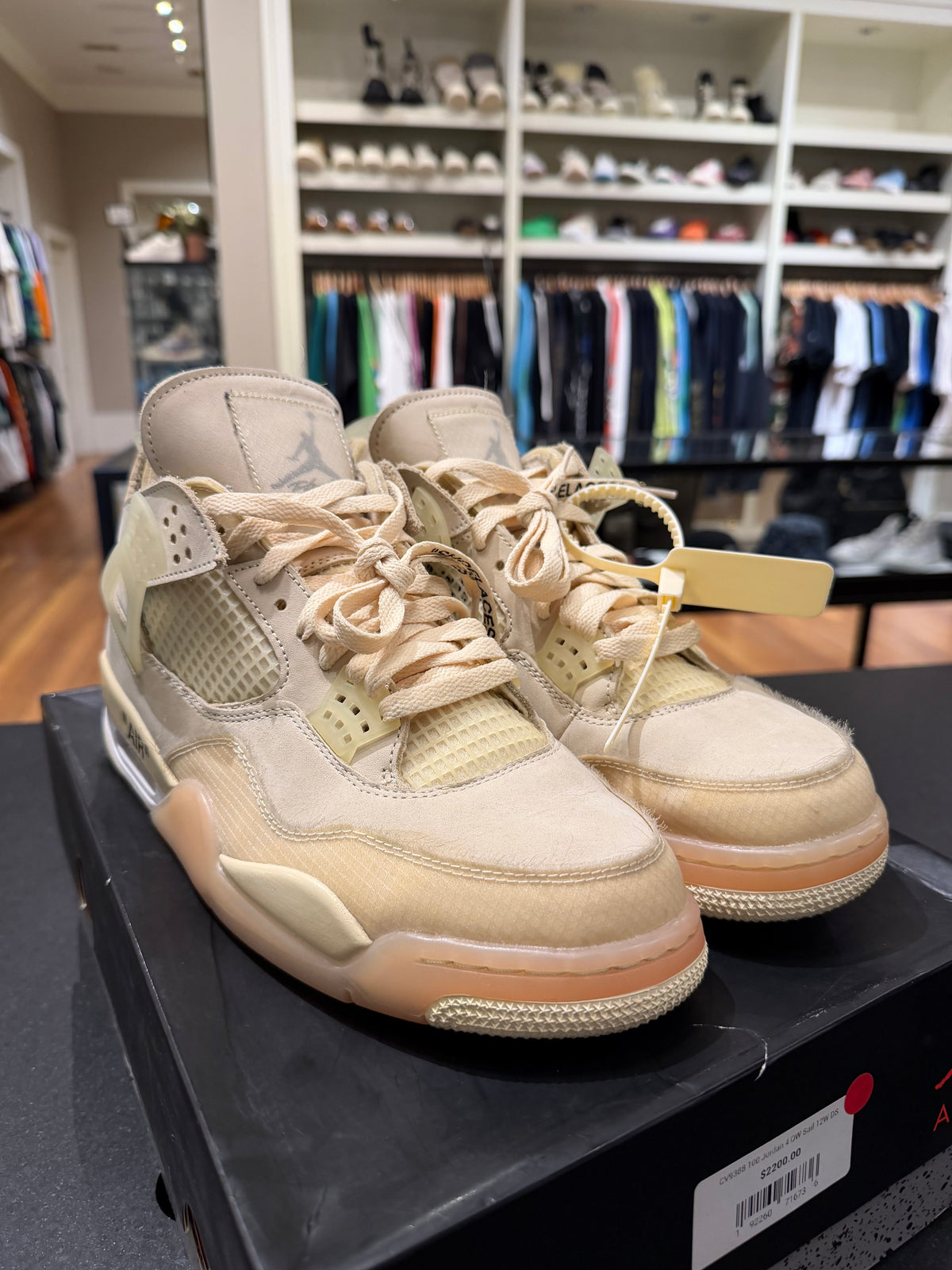 Off-White x Jordan 4 Retro SP “Sail” (WMN)