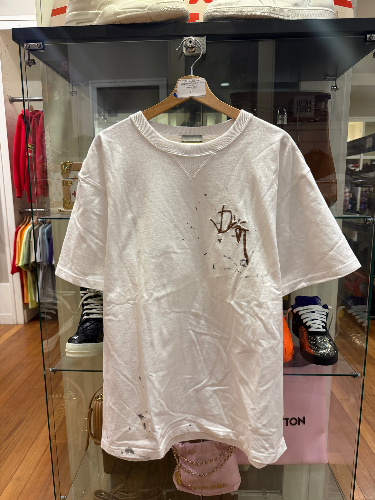 Dior x Cactus Jack Embroidered Oversized Tee - White
