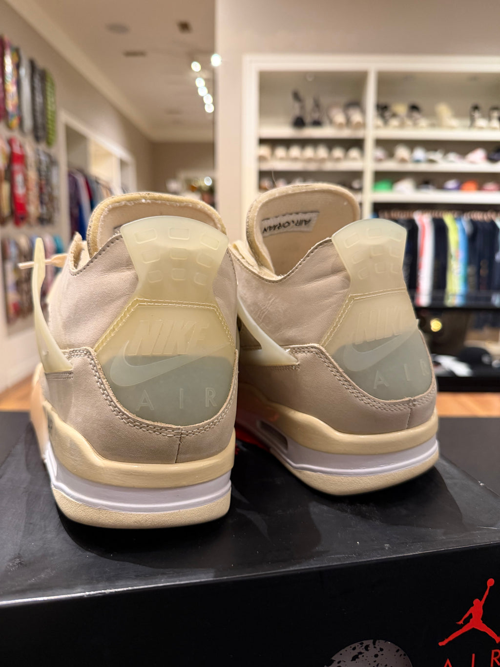 Off-White x Jordan 4 Retro SP “Sail” (WMN)