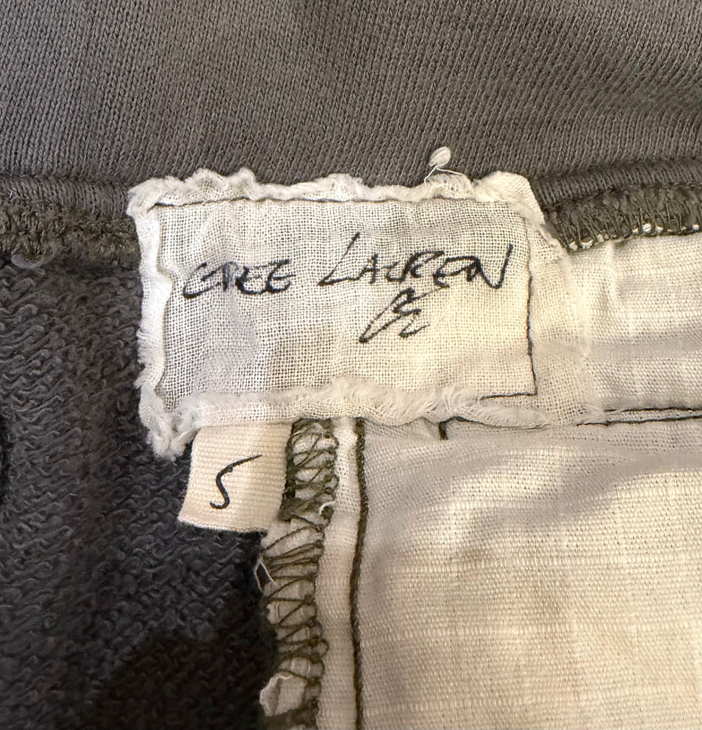 Greg Lauren Sherpa Trucker Work Jacket Cargo Sweatpants - Olive