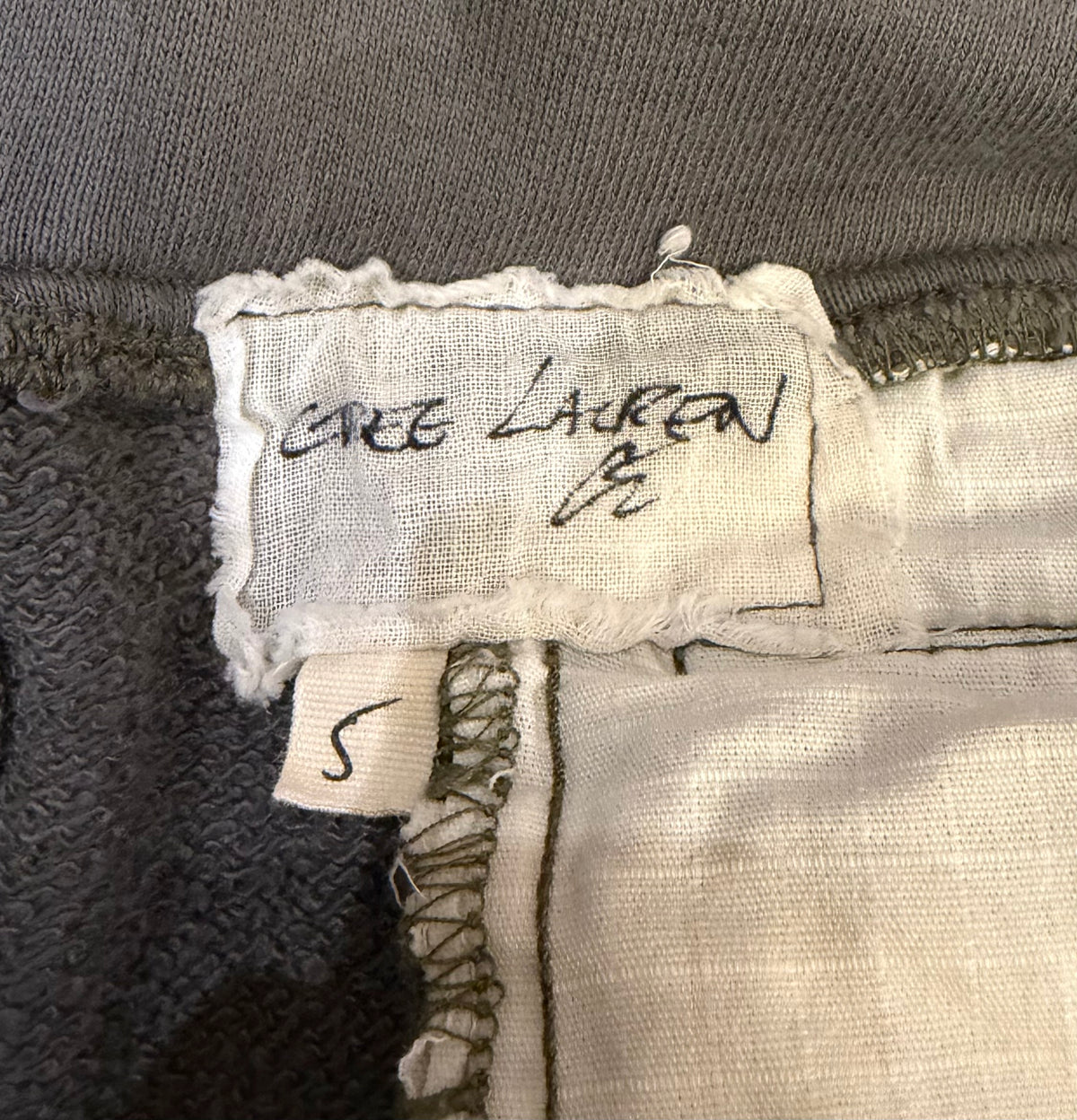 Greg Lauren Sherpa Trucker Work Jacket Cargo Sweatpants - Olive