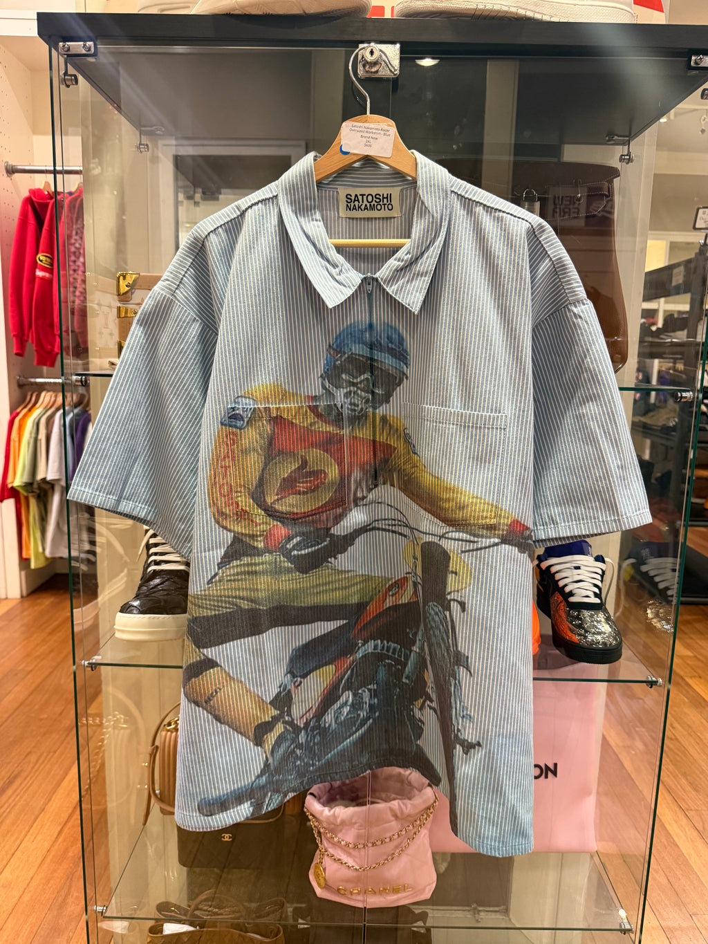 Satoshi Nakamoto Racer Oversized Workshirt