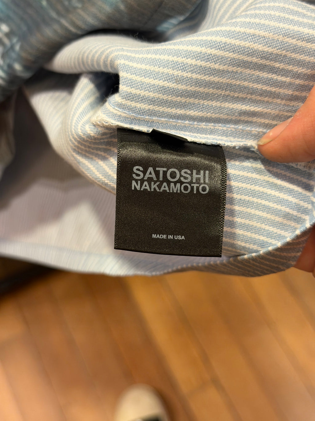 Satoshi Nakamoto Racer Oversized Workshirt