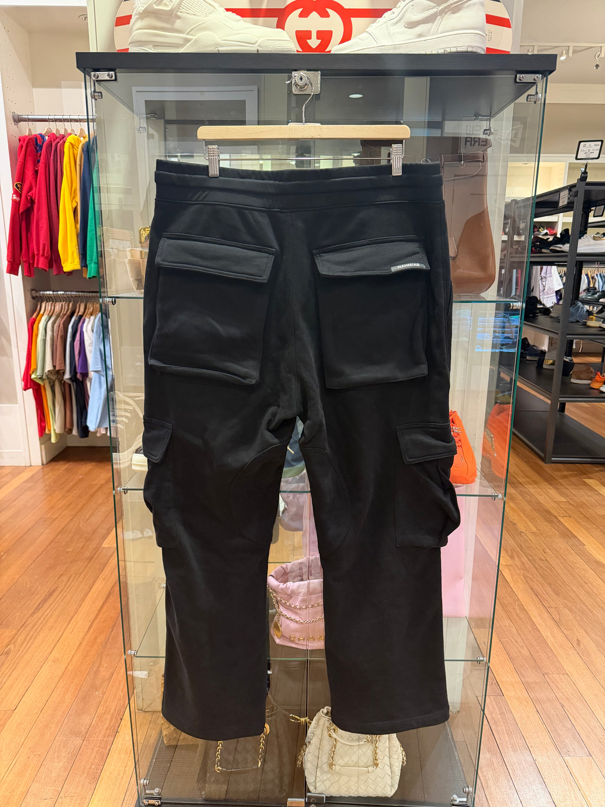 Nahmias Baggy Cargo Sweatpants - Black