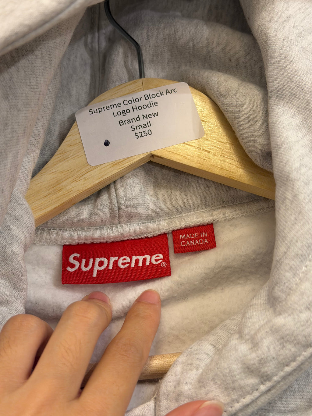 Supreme Color Block Arc Logo Hoodie
