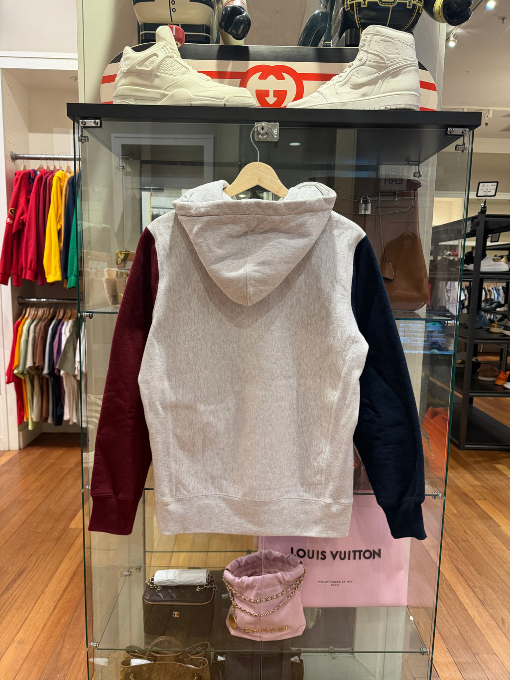 Supreme Color Block Arc Logo Hoodie
